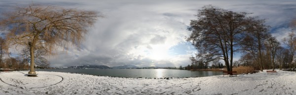 Cham waterfront in winter