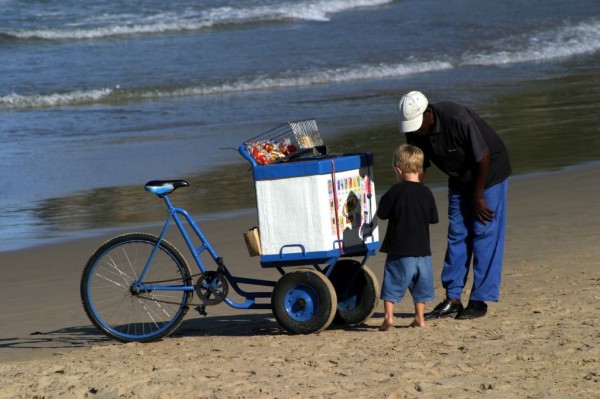 Icecream on the beach