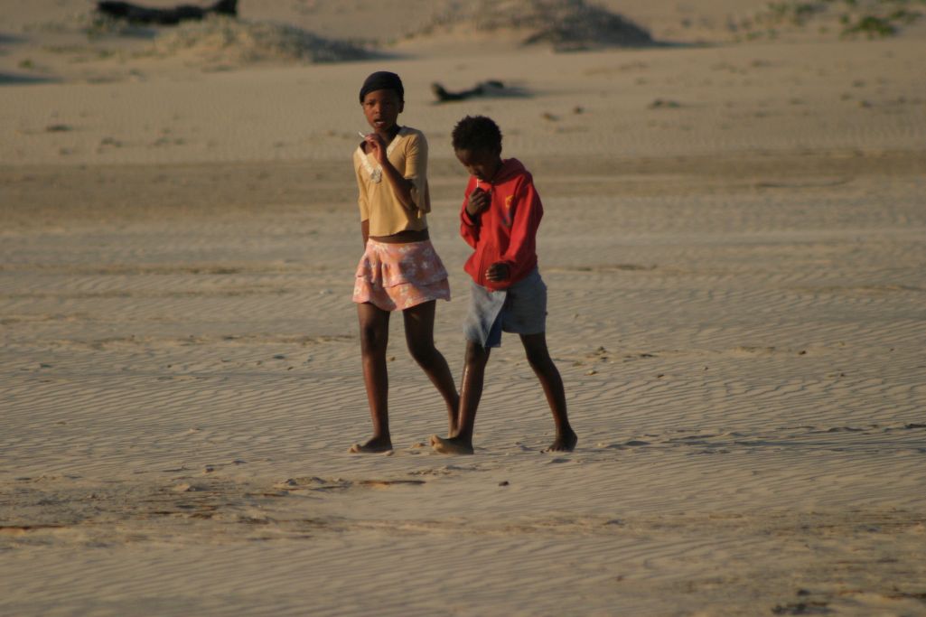 Girls on beach